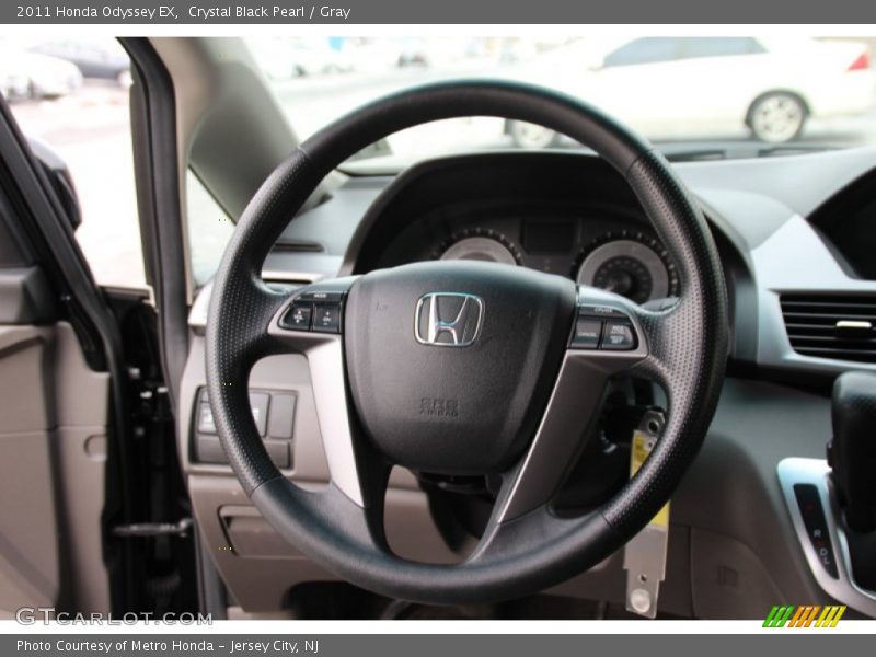 Crystal Black Pearl / Gray 2011 Honda Odyssey EX