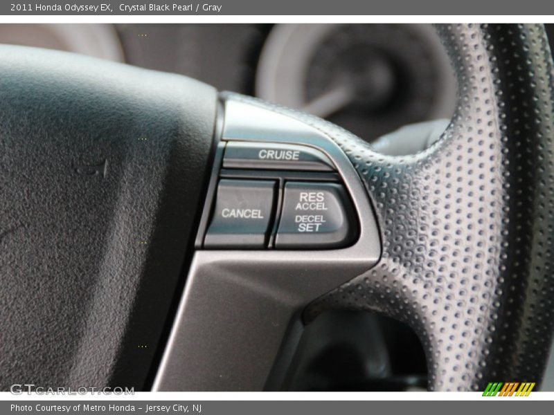 Crystal Black Pearl / Gray 2011 Honda Odyssey EX