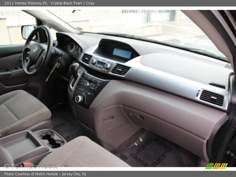 Crystal Black Pearl / Gray 2011 Honda Odyssey EX
