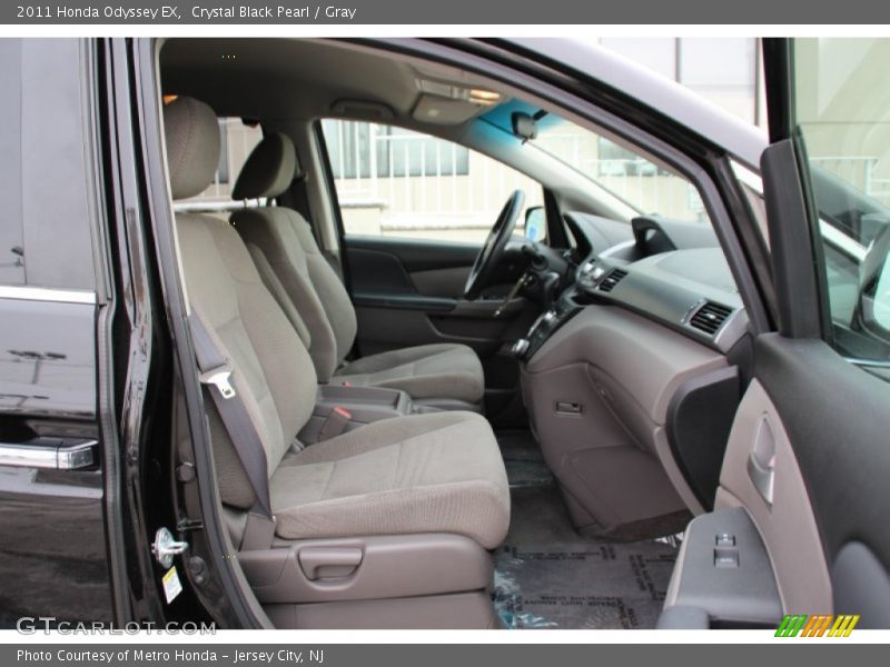 Crystal Black Pearl / Gray 2011 Honda Odyssey EX