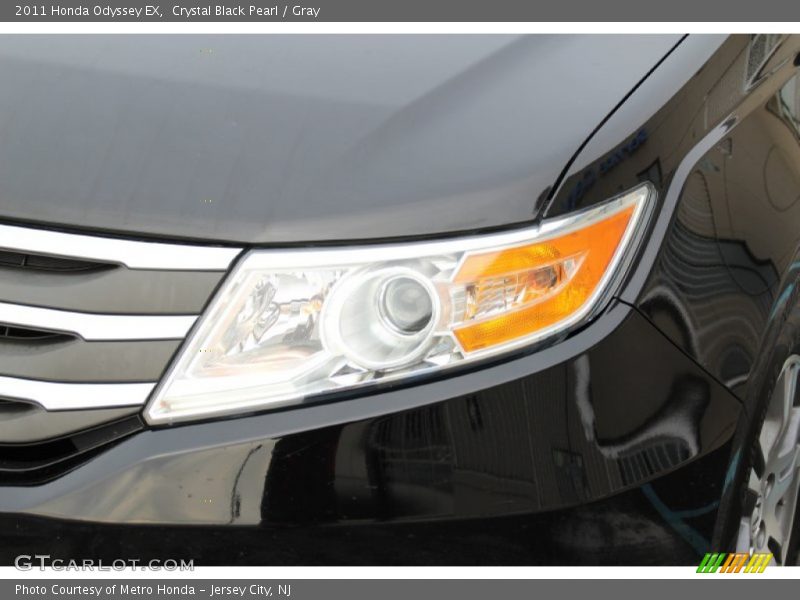 Crystal Black Pearl / Gray 2011 Honda Odyssey EX