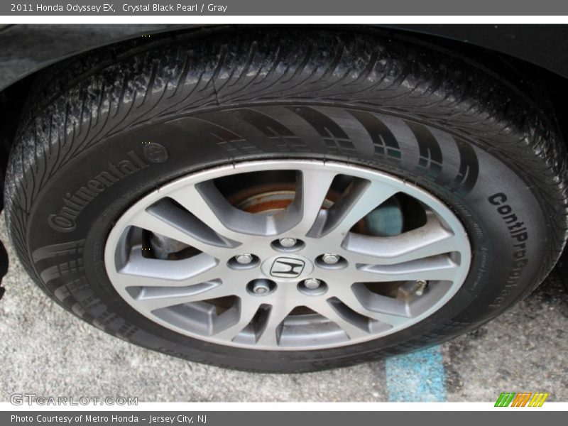 Crystal Black Pearl / Gray 2011 Honda Odyssey EX