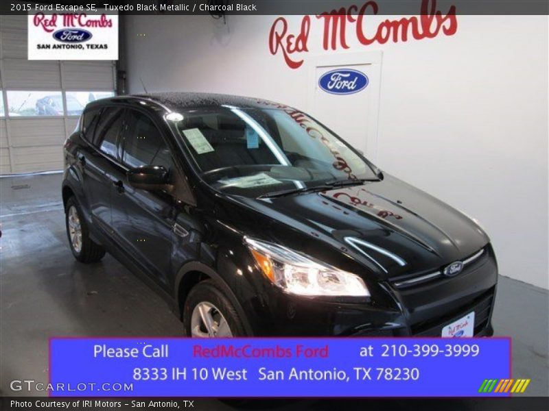Tuxedo Black Metallic / Charcoal Black 2015 Ford Escape SE