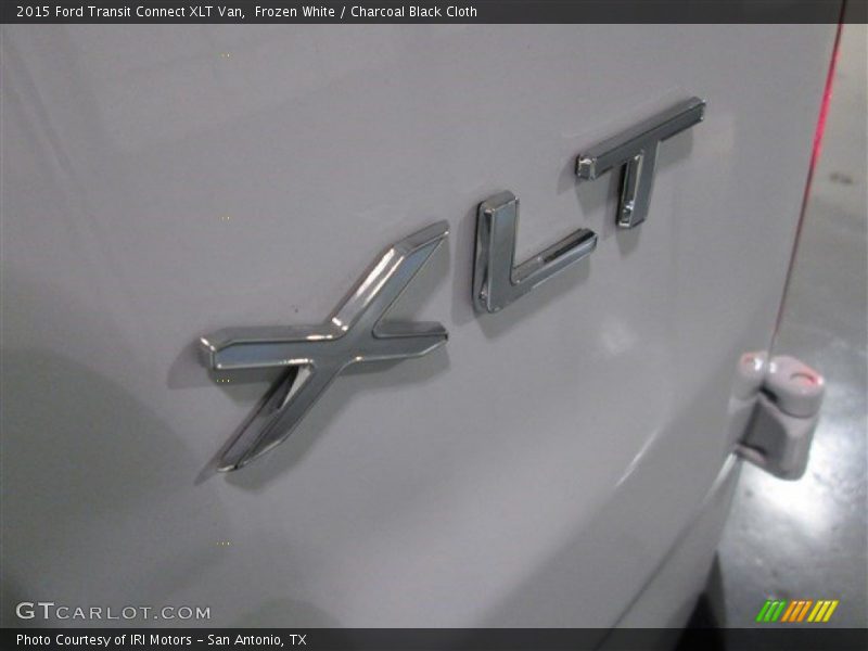 Frozen White / Charcoal Black Cloth 2015 Ford Transit Connect XLT Van