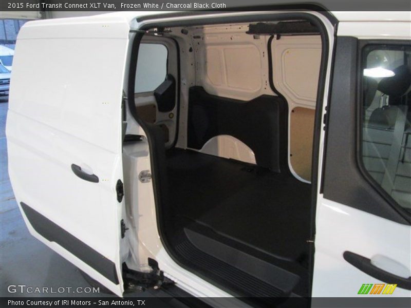 Frozen White / Charcoal Black Cloth 2015 Ford Transit Connect XLT Van
