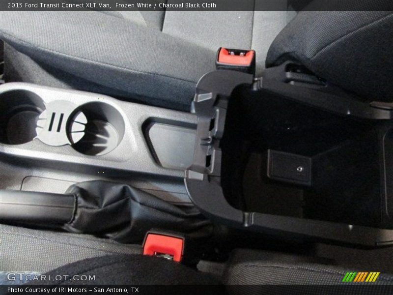 Frozen White / Charcoal Black Cloth 2015 Ford Transit Connect XLT Van