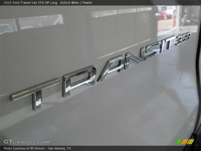 Oxford White / Pewter 2015 Ford Transit Van 350 HR Long