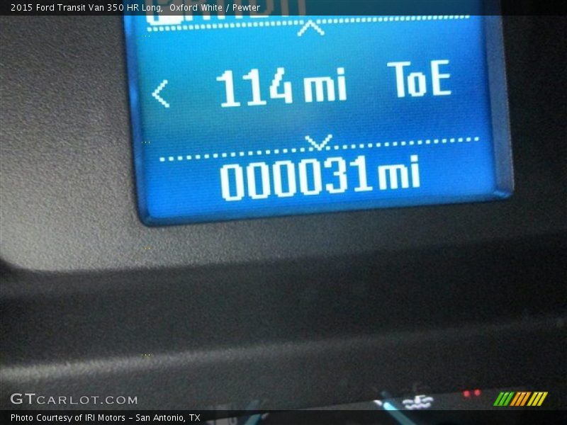 Oxford White / Pewter 2015 Ford Transit Van 350 HR Long