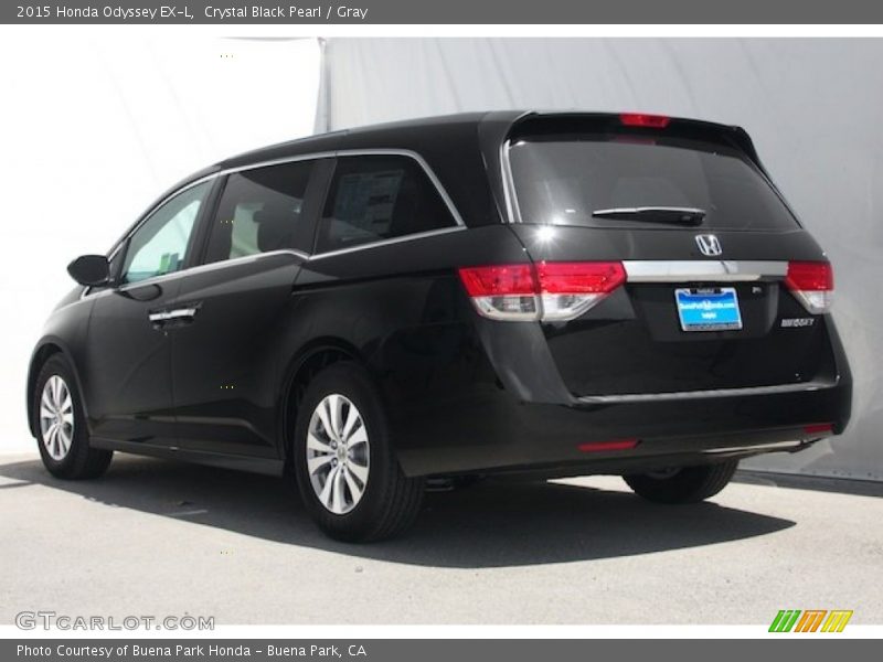 Crystal Black Pearl / Gray 2015 Honda Odyssey EX-L