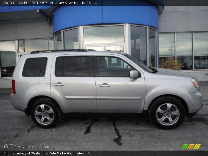 Alabaster Silver Metallic / Black 2013 Honda Pilot EX-L 4WD