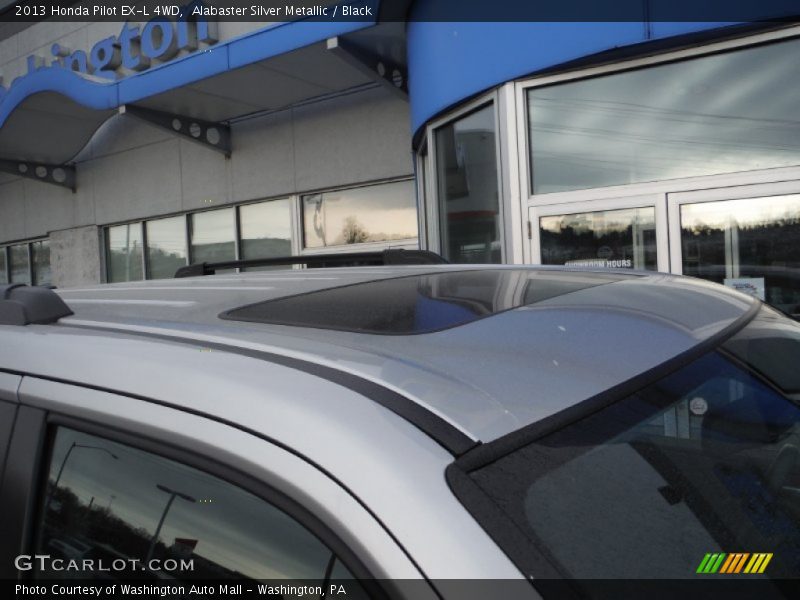 Alabaster Silver Metallic / Black 2013 Honda Pilot EX-L 4WD