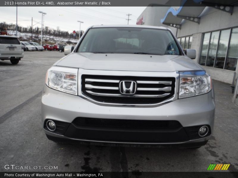 Alabaster Silver Metallic / Black 2013 Honda Pilot EX-L 4WD