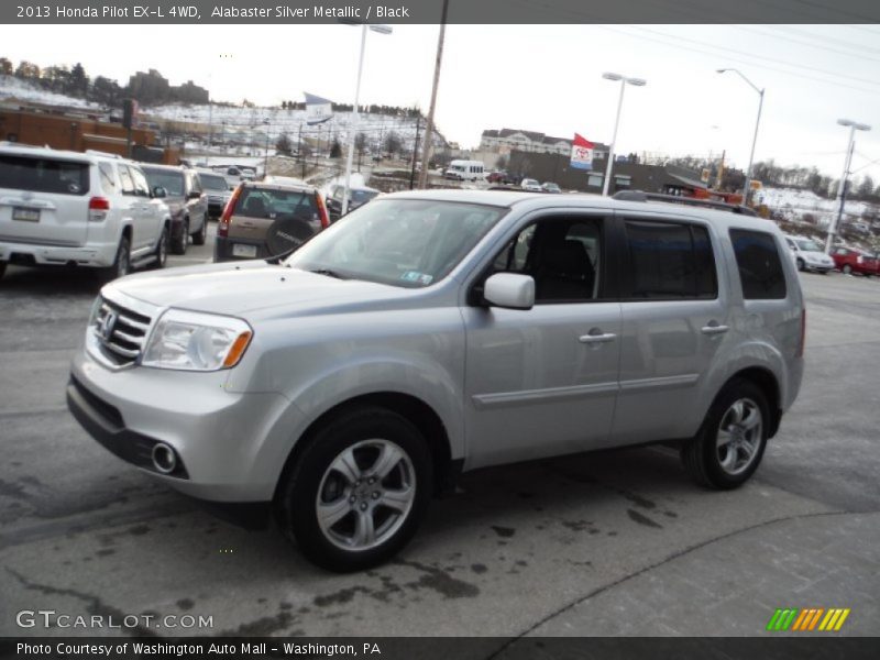 Alabaster Silver Metallic / Black 2013 Honda Pilot EX-L 4WD