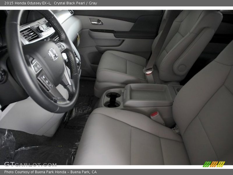 Crystal Black Pearl / Gray 2015 Honda Odyssey EX-L