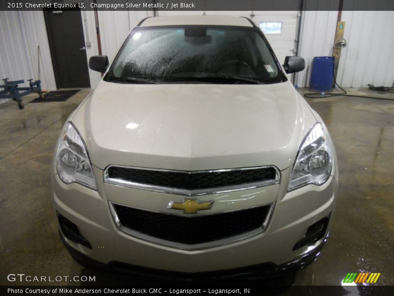 Champagne Silver Metallic / Jet Black 2015 Chevrolet Equinox LS
