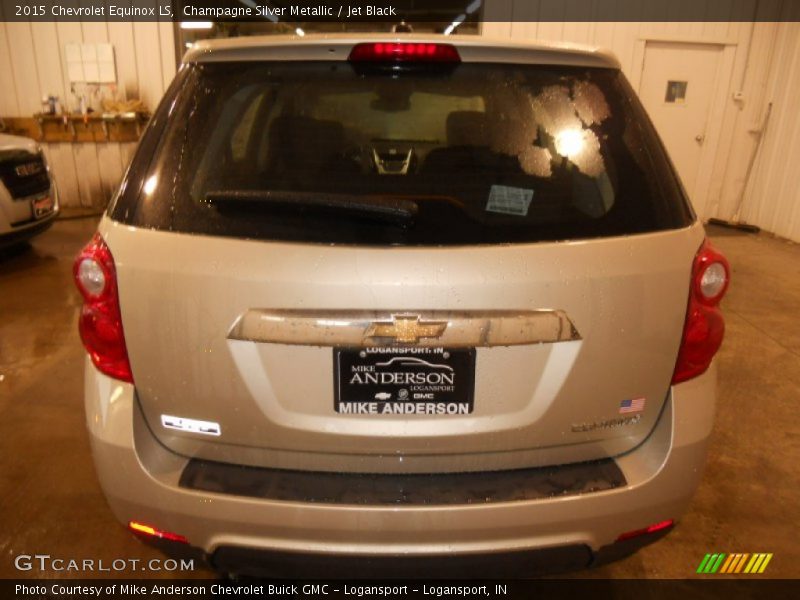 Champagne Silver Metallic / Jet Black 2015 Chevrolet Equinox LS