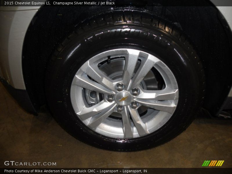 Champagne Silver Metallic / Jet Black 2015 Chevrolet Equinox LS