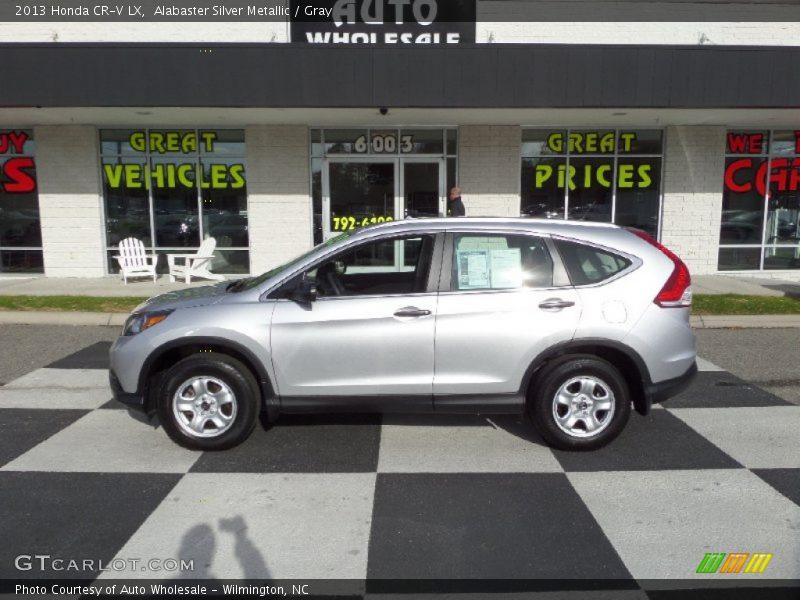 Alabaster Silver Metallic / Gray 2013 Honda CR-V LX