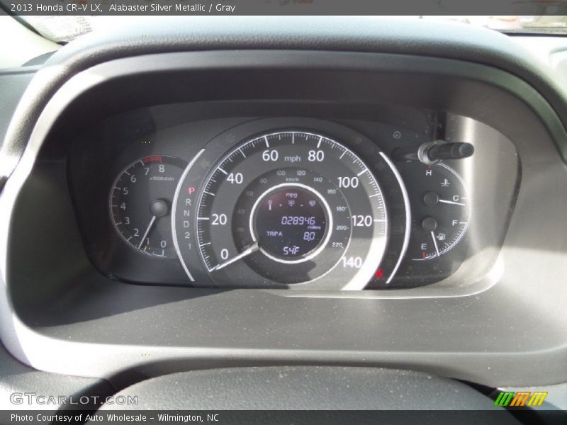 Alabaster Silver Metallic / Gray 2013 Honda CR-V LX