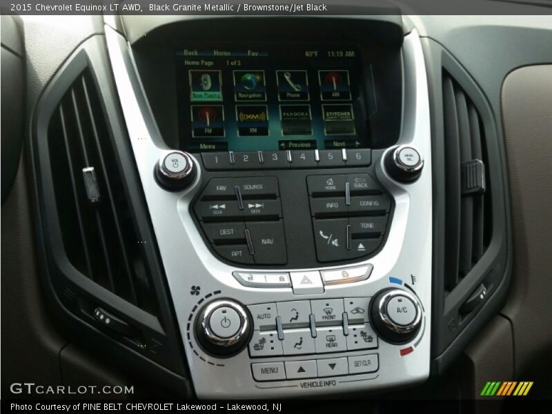 Black Granite Metallic / Brownstone/Jet Black 2015 Chevrolet Equinox LT AWD