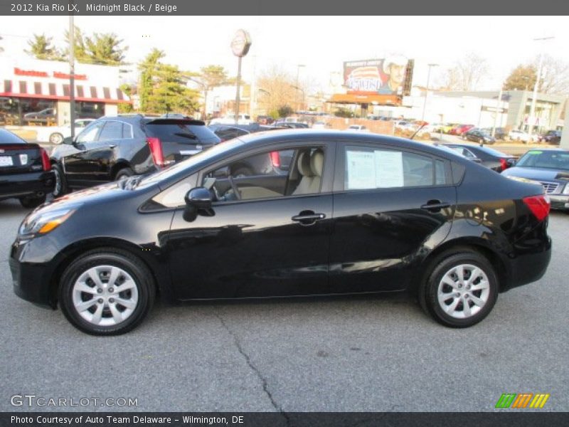 Midnight Black / Beige 2012 Kia Rio LX