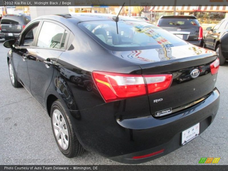 Midnight Black / Beige 2012 Kia Rio LX