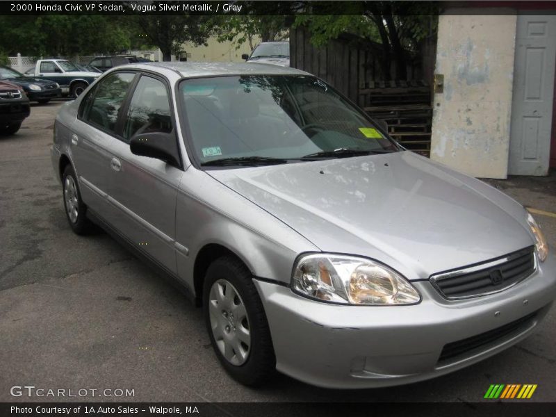 Vogue Silver Metallic / Gray 2000 Honda Civic VP Sedan