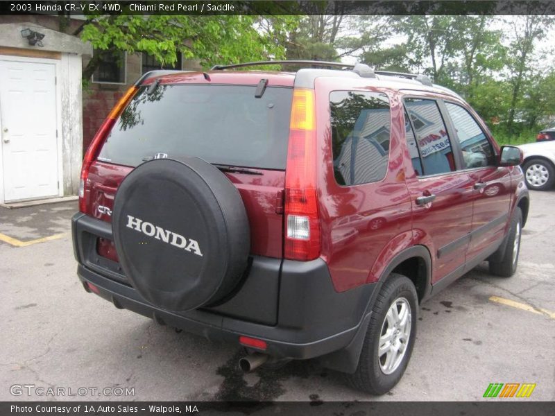 Chianti Red Pearl / Saddle 2003 Honda CR-V EX 4WD