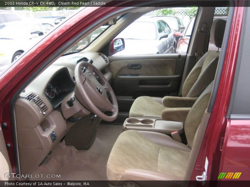 Chianti Red Pearl / Saddle 2003 Honda CR-V EX 4WD
