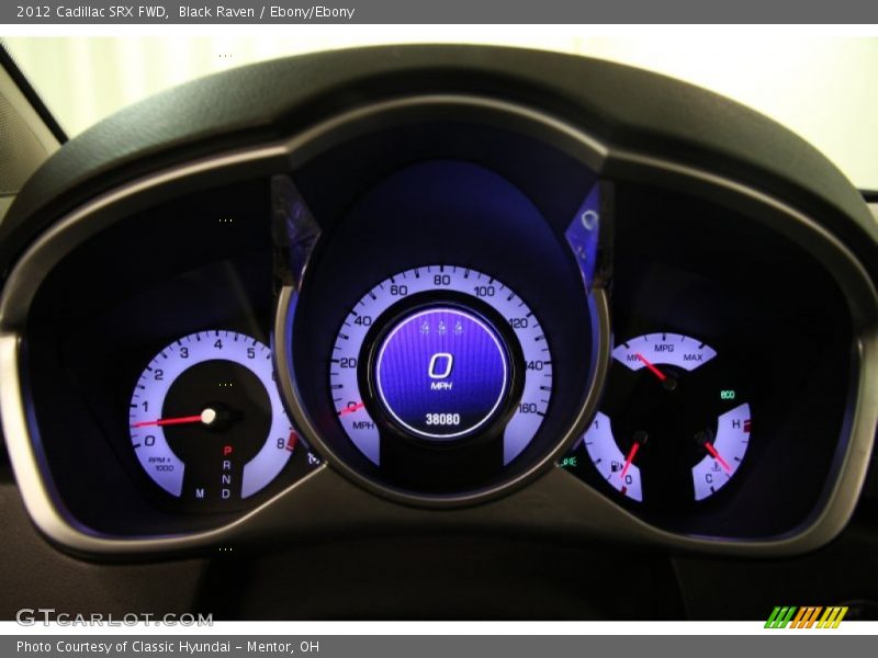 Black Raven / Ebony/Ebony 2012 Cadillac SRX FWD