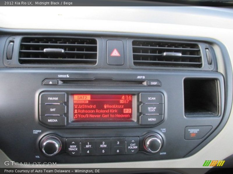 Midnight Black / Beige 2012 Kia Rio LX