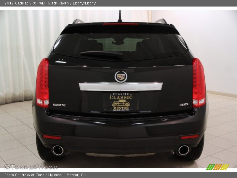 Black Raven / Ebony/Ebony 2012 Cadillac SRX FWD