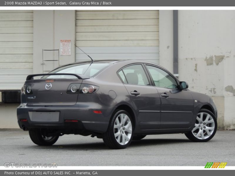 Galaxy Gray Mica / Black 2008 Mazda MAZDA3 i Sport Sedan