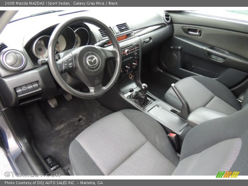  2008 MAZDA3 i Sport Sedan Black Interior