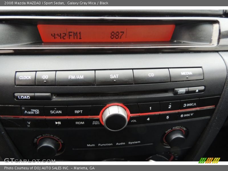 Galaxy Gray Mica / Black 2008 Mazda MAZDA3 i Sport Sedan
