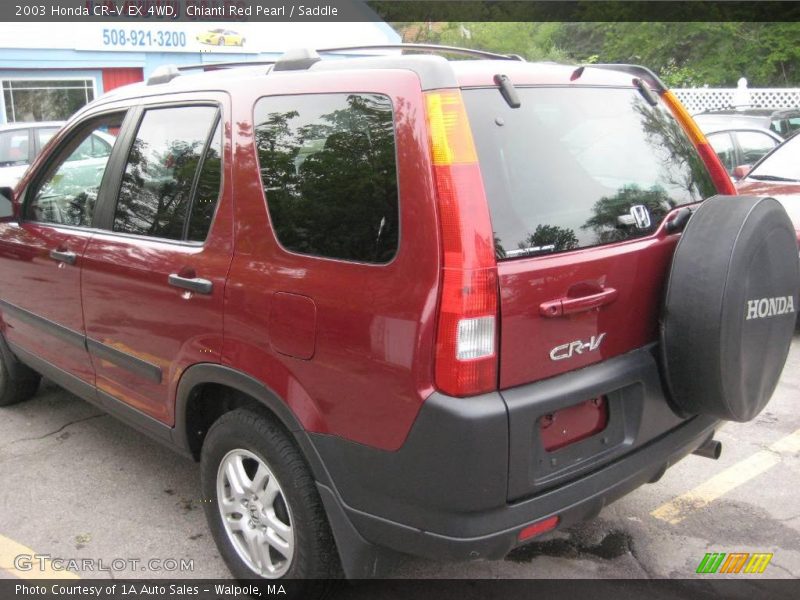 Chianti Red Pearl / Saddle 2003 Honda CR-V EX 4WD