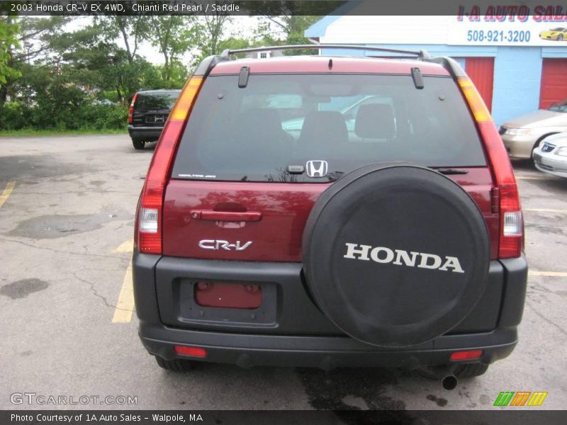 Chianti Red Pearl / Saddle 2003 Honda CR-V EX 4WD