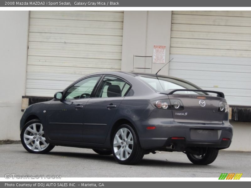 Galaxy Gray Mica / Black 2008 Mazda MAZDA3 i Sport Sedan