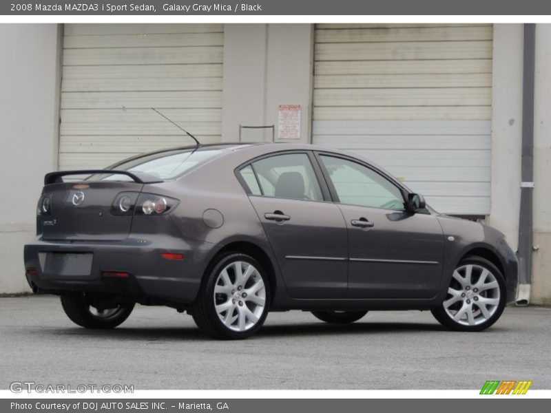 Galaxy Gray Mica / Black 2008 Mazda MAZDA3 i Sport Sedan