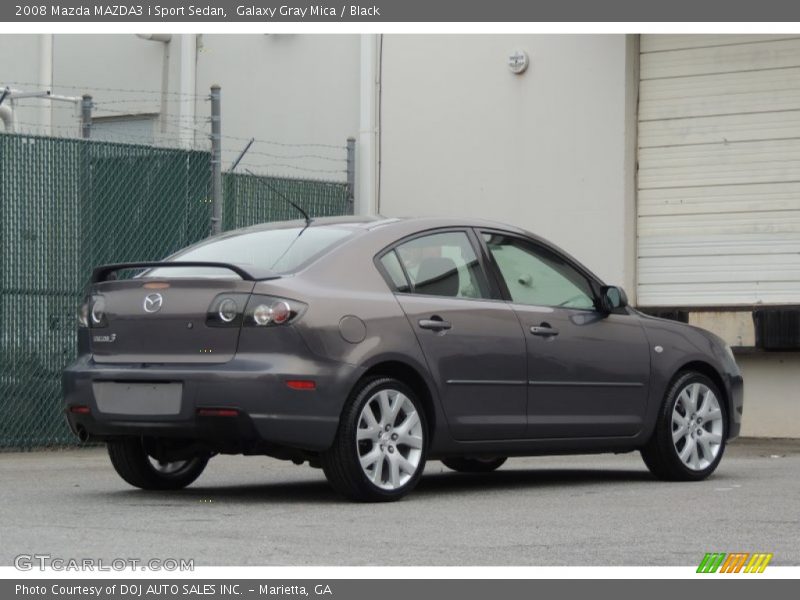 Galaxy Gray Mica / Black 2008 Mazda MAZDA3 i Sport Sedan