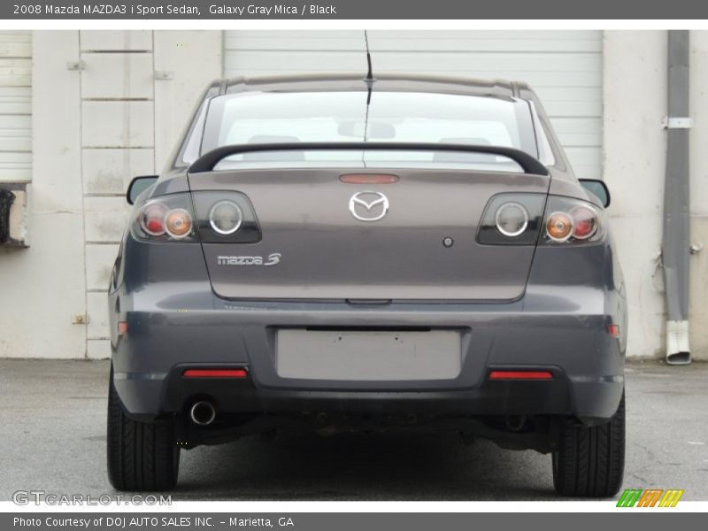 Galaxy Gray Mica / Black 2008 Mazda MAZDA3 i Sport Sedan