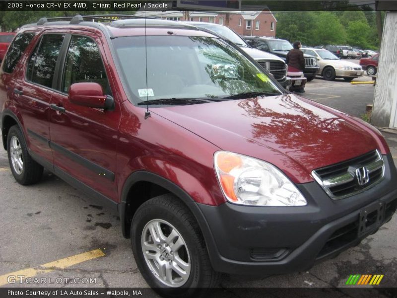 Chianti Red Pearl / Saddle 2003 Honda CR-V EX 4WD