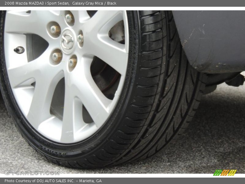 Galaxy Gray Mica / Black 2008 Mazda MAZDA3 i Sport Sedan