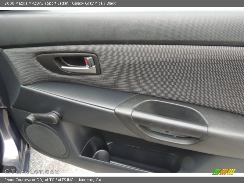 Galaxy Gray Mica / Black 2008 Mazda MAZDA3 i Sport Sedan