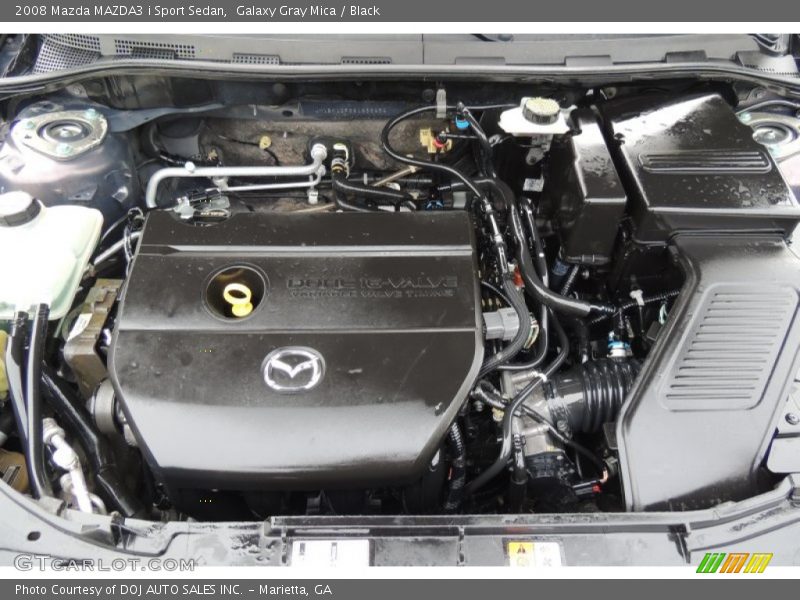 Galaxy Gray Mica / Black 2008 Mazda MAZDA3 i Sport Sedan