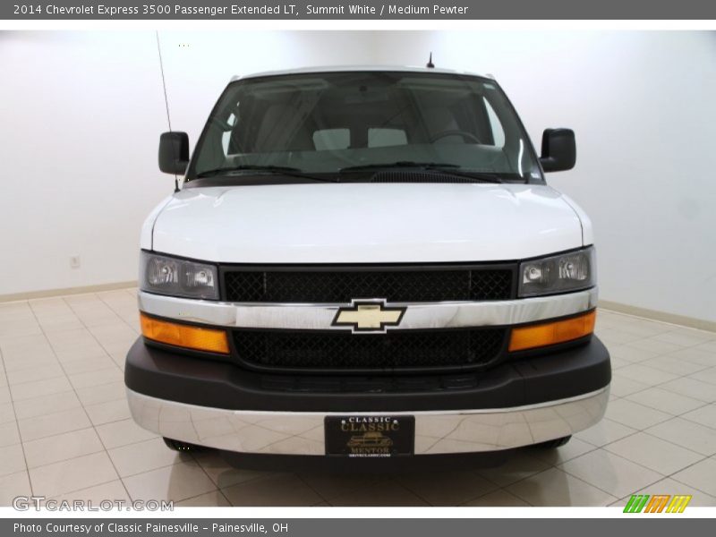 Summit White / Medium Pewter 2014 Chevrolet Express 3500 Passenger Extended LT