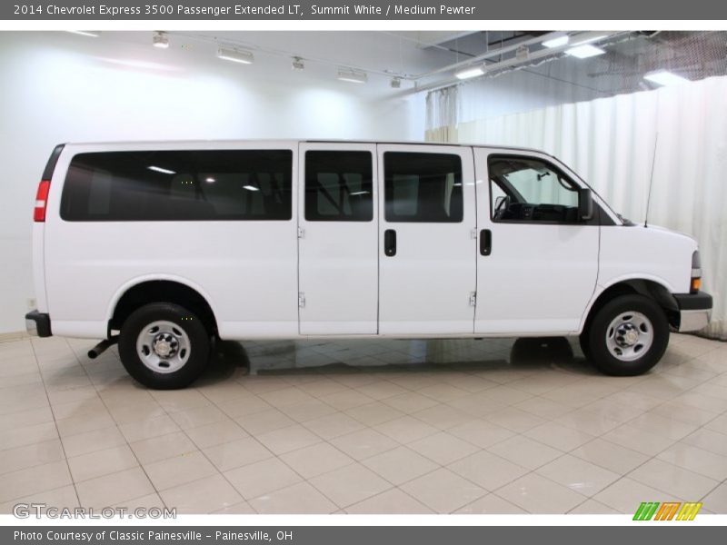 Summit White / Medium Pewter 2014 Chevrolet Express 3500 Passenger Extended LT