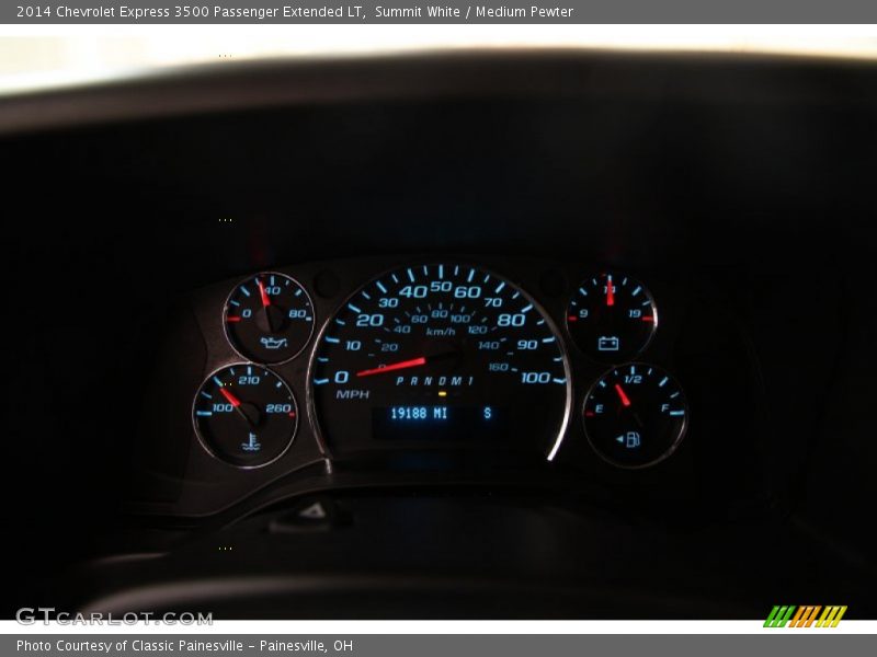 Summit White / Medium Pewter 2014 Chevrolet Express 3500 Passenger Extended LT