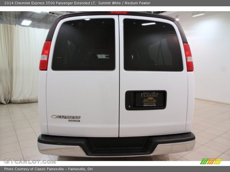 Summit White / Medium Pewter 2014 Chevrolet Express 3500 Passenger Extended LT