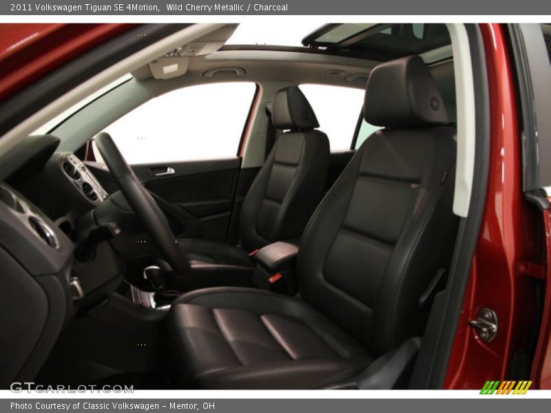 Wild Cherry Metallic / Charcoal 2011 Volkswagen Tiguan SE 4Motion
